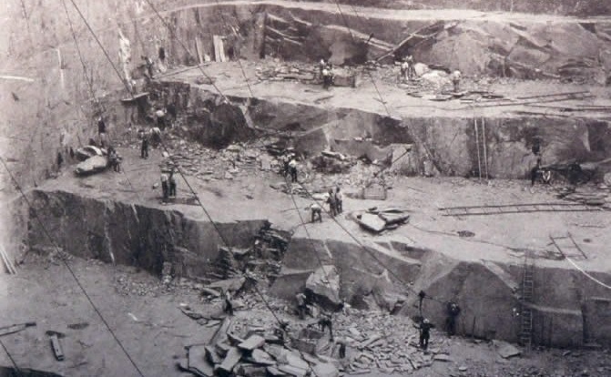 1832 exploitation d'une mine d'ardoise